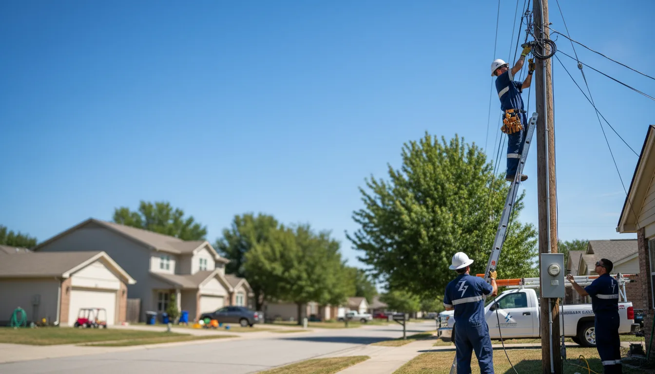 Residential electrician providing installation services in Stites, ID